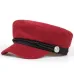 2017 Fashion Solid Visor Military Hat Autumn and Winter Vintage wool Patchwork Beret Cap For Women England Style Flat Cap