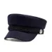 2017 Fashion Solid Visor Military Hat Autumn and Winter Vintage wool Patchwork Beret Cap For Women England Style Flat Cap