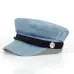 2017 Fashion Solid Visor Military Hat Autumn and Winter Vintage wool Patchwork Beret Cap For Women England Style Flat Cap