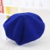 2018 winter Cheap 100% Wool Solid Color Beret Caps Female Bonnet Women caps Lady Painter All Matched Warm Walking Hat Wholesale