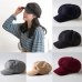 2019 New Fashion Black Hat Cap Women Casual Streetwear Cap Elegant Solid Autumn Winter Warm Beret Hat Female Drop shipping