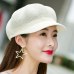 2019 New Female Summer Hats Wild Round Neck Fashion Comfortable Breathable Travel Sunshade Mesh Hat Beret Elegant