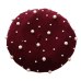 2019 Vintage Wool Pearl Beret Cap Women French Hat Streetwear Fashion Beading Baret Caps Boina Elegant Ladies Solid Painter Hats