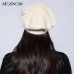 Bonnet Femme Women Beret Cotton Wool Brand New Knitted Fashion Flower Autumn 2019 Winter Hats For Women Caps  #MZ741