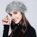 Bonnet Femme Women Beret Cotton Wool Brand New Knitted Fashion Flower Autumn 2019 Winter Hats For Women Caps  #MZ741