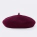 COKK Wool Beret Female Winter Hats For Women Flat Cap Knit 100% Cashmere Hats Lady Girl Berets Hat Female Bone Tocas Painter Hat