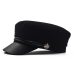 Fashion Lace cotton hat cap women Casual streetwear rope flat cap Elegant solid autumn winter warm beret hat female