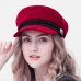 Fashion Winter Wool Beret Hat Women 2018 Autumn Black Fiddler Cap Hat French Style Flat Caps High Quality Casual Streetwear Hats