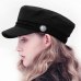 Fashion Winter Wool Beret Hat Women 2018 Autumn Black Fiddler Cap Hat French Style Flat Caps High Quality Casual Streetwear Hats