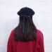 Fasion Women Soft Bow Elegant Berets Winter Warm Hat