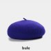 Hot Sell 2018 Cheap Fashion New Women Wool Solid Color Beret Female Bonnet Caps Winter All Matched Warm Walking Hat Cap 17 Color