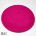 Hot Sell 2018 Cheap Fashion New Women Wool Solid Color Beret Female Bonnet Caps Winter All Matched Warm Walking Hat Cap 20 Color