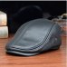 Men's outdoor leather hat winter Berets male warm Ear protection cap 100% genuine leather dad hat wholesale Leisure bone