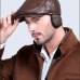 Men's outdoor leather hat winter Berets male warm Ear protection cap 100% genuine leather dad hat wholesale Leisure bone