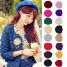 New Solid Color Women's Girl's Beret French Artist Warm Wool Winter Beanie Hat Cap Hot Sale Ladies Princess Hat