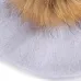 New painter beret outdoor artist hats autumn and winter new warm knit caps solid color fashion raccoon fur pom-pom vintage beret
