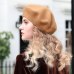 Slouchy 100% Pure Wool Felt Beret Women Fashion British Style Girls Beret Hat Lady Solid Color Winter Hats Women Dropshipping