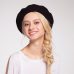 Trendy Charm Solid Color Winter Warm Wool Women Beret French Artist Beanie Hat Cap For Female Fashion Accessory Lady Gifts