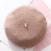 Trendy Charm Solid Color Winter Warm Wool Women Beret French Artist Beanie Hat Cap For Female Fashion Accessory Lady Gifts