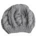 Warm Winter Women Beret Knitted Baggy Beanie Hat Multicolor Ski Cap  Best Sale-WT