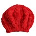 Warm Winter Women Beret Knitted Baggy Beanie Hat Multicolor Ski Cap  Best Sale-WT