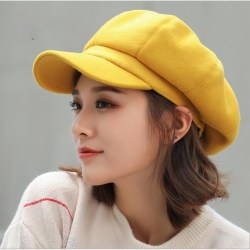 oZyc wool  Women Beret Autumn Winter Octagonal Cap Hats Stylish Artist Painter Newsboy Caps Black Grey Beret Hats