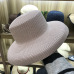 01811-axi British summer chimney Modelling French style Hepburn elegant  lady straw leisure cap women bucket hat wholesale