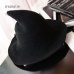 2018 New sheep wool cap knitting fisherman hat qiu dong Female fashion witch pointed basin bucket hat accessories ZM-07