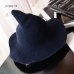 2018 New sheep wool cap knitting fisherman hat qiu dong Female fashion witch pointed basin bucket hat accessories ZM-07