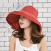 2019 Spring and Summer Big Head Plus Size Lady Sun Hats Women Outdoors Beach Large Brim Fisherman Hats Lady Plain Bucket Hat