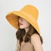 2019 Spring and Summer Big Head Plus Size Lady Sun Hats Women Outdoors Beach Large Brim Fisherman Hats Lady Plain Bucket Hat