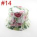 Bnaturalwell Retail new women floral Sun Hat Flower Canvas Bucket Hat Summer Beach SunHat Girls caps 1pc WH001D