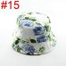 Bnaturalwell Retail new women floral Sun Hat Flower Canvas Bucket Hat Summer Beach SunHat Girls caps 1pc WH001D