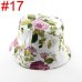 Bnaturalwell Retail new women floral Sun Hat Flower Canvas Bucket Hat Summer Beach SunHat Girls caps 1pc WH001D