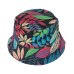 Bnaturalwell Retail new women floral Sun Hat Flower Canvas Bucket Hat Summer Beach SunHat Girls caps 1pc WH001D