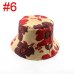 Bnaturalwell Retail new women floral Sun Hat Flower Canvas Bucket Hat Summer Beach SunHat Girls caps 1pc WH001D