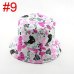 Bnaturalwell Retail new women floral Sun Hat Flower Canvas Bucket Hat Summer Beach SunHat Girls caps 1pc WH001D