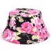 Bucket Cap Men Women Unisex Flower Print Banana Hat Bob Caps Hip Hop Cool Outdoor Sports Summer Beach Sun Fishing