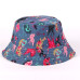 Bucket Cap Men Women Unisex Flower Print Banana Hat Bob Caps Hip Hop Cool Outdoor Sports Summer Beach Sun Fishing