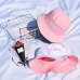 Bucket Hats Women Sun Shading Flat Letter Embroidered Fisherman Hat Korean Style Solid Double-sided Wear Casual Womens Trendy