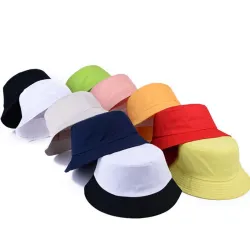 Korean jelly-colored Color Bucket Hats for Men Panama Women Hat fisherman hat Street DIY portable basin hat tide visor