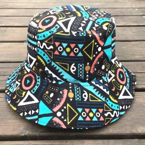 Kpop Bucket Hat Print Safari Modis Women Boonie Fisher hats Female Cap Cotton Fishing Brim Visor Travel Hat Sapka Sombreros