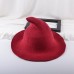 MAXSITI U Along the sheep wool cap knitting fisherman hat qiu dong Female fashion witch pointed basin bucket hat accessories