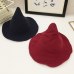 MAXSITI U Along the sheep wool cap knitting fisherman hat qiu dong Female fashion witch pointed basin bucket hat accessories