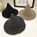 MAXSITI U Along the sheep wool cap knitting fisherman hat qiu dong Female fashion witch pointed basin bucket hat accessories