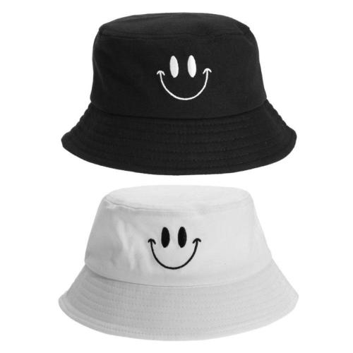 New Fashion Casual Fisherman Hat Hunting Fishing Bucket Hat Cap Lovely Smile Face Sun Protection Cotton Fisherman Hat Men