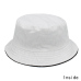 Solid Colors Black White Bucket Hats Women Men Outdoor Bucket Cap Women Hat Unisex Hip Hop Caps Double-sided Fishing Hat