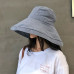 Spring Summer Women Hat Flat Linen Bucket Hat For Women Travel Sun Hat Japanese Foldable Solid Color Female Simple Fisherman Hat