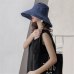 Spring Summer Women Hat Flat Linen Bucket Hat For Women Travel Sun Hat Japanese Foldable Solid Color Female Simple Fisherman Hat