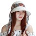 Summer Outdoor Riding Anti-UV Sun Hat Women Beach Foldable Sunscreen Floral Print Caps Neck Face Wide Brim For Ladies